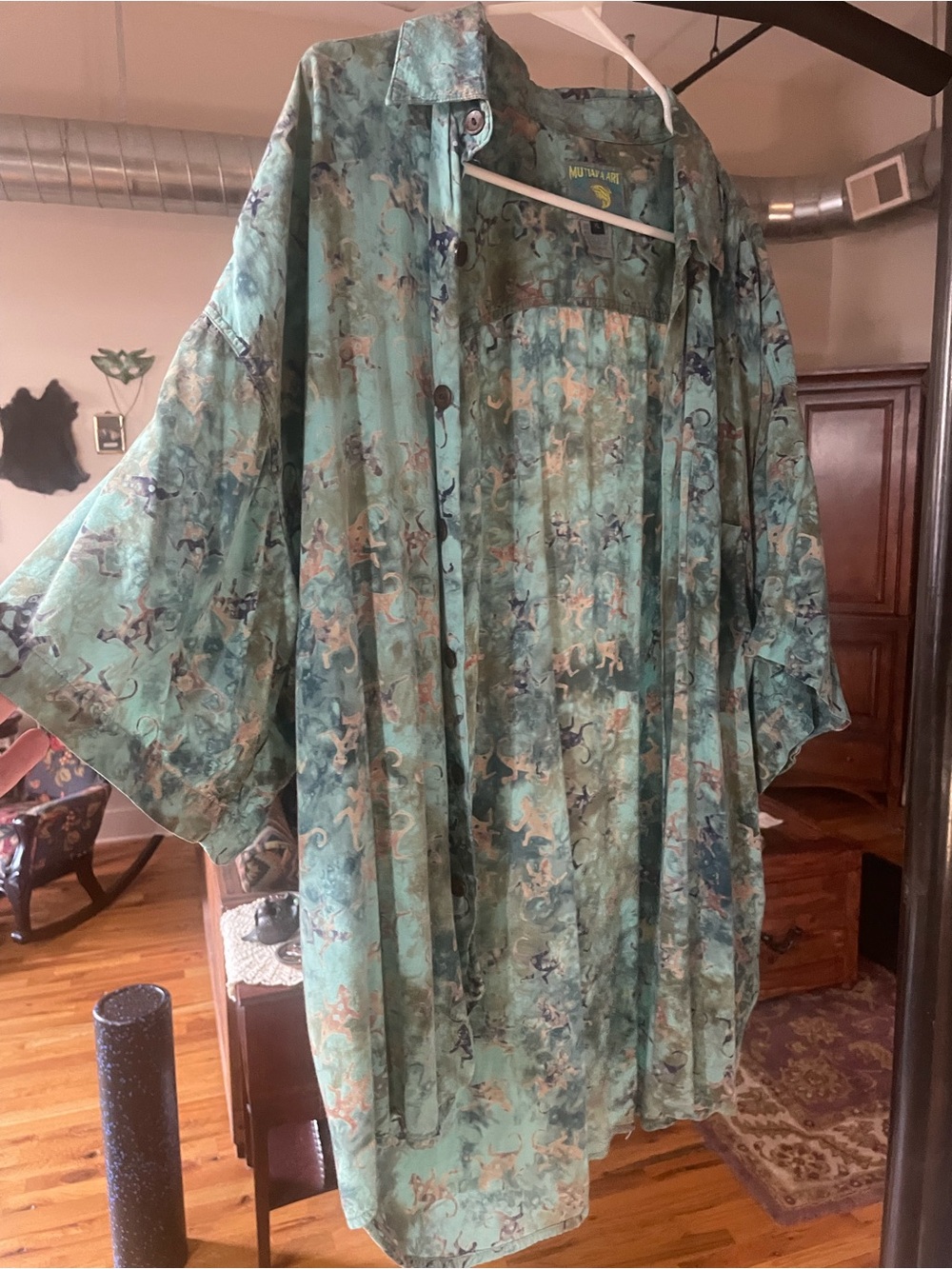 Vintage Cotton Button-Down Shirt
